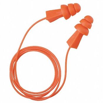 TASCO Ear Plugs Corded Flanged 27dB PK100, 3NHF9