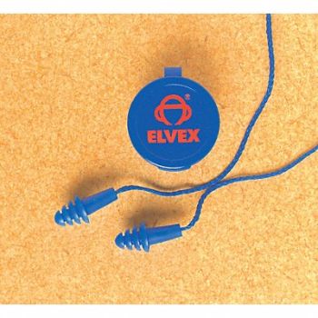 ELVEX Ear Plugs Corded 25dB PK50, 3NHP1
