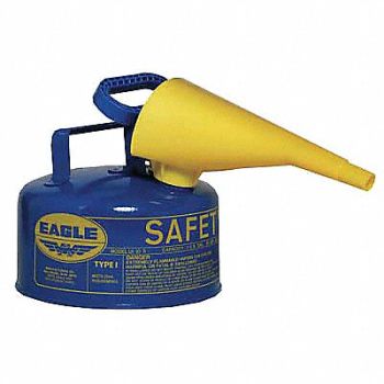 EAGLE Type I Safety Can 2 gal Blue 9-1/2In H, 3NKR1