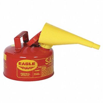 EAGLE Type I Safety Can 1 gal Red 10 H 9 OD, 3NKP8