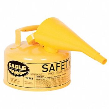 EAGLE Type I Safety Can 1 gal Yellow 10In, 3NKP9