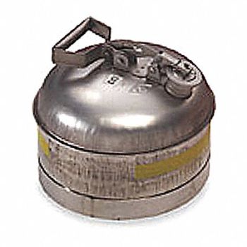 EAGLE Type I Safety Can 2.5 gal Silver, 3NKT1