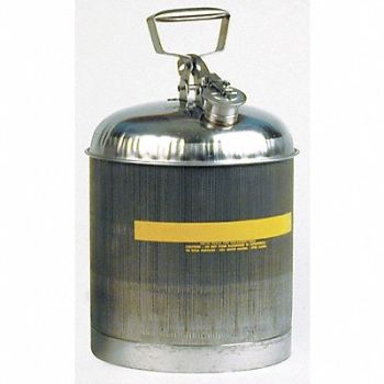 EAGLE Type I Safety Can 5 gal Slvr 15-7/8In H, 3NKT2