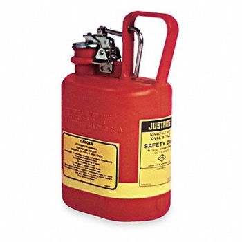 JUSTRITE Type I Safety Can 1 gal Red, 3NKT4