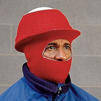 HOT RODS Hard Hat Liner Tube Style Red, 3NMY3