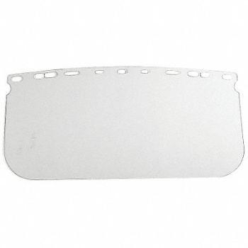 TASCO Faceshield Visor PETG Clear 8x15-1/2in, 3NNH9