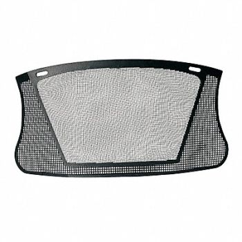 ELVEX Faceshield Visor Nylon Mesh Black 7x13in, 3NNN9