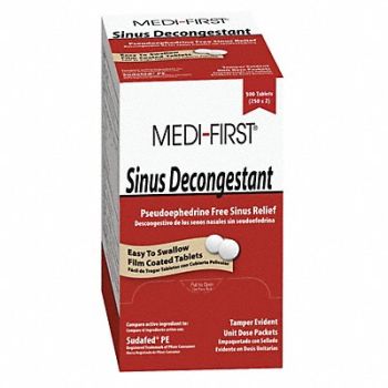 MEDI-FIRST Sinus and Allergy Tablet PK250, 3NNR5
