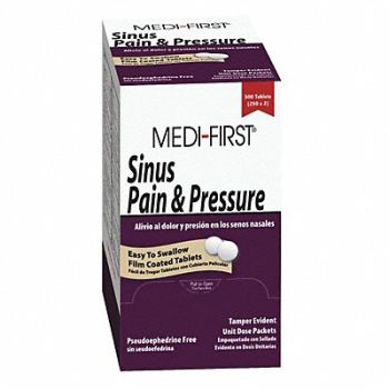 MEDI-FIRST Sinus and Allergy Tablet PK100, 3NNR9