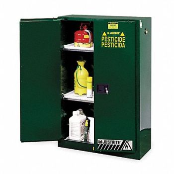 JUSTRITE Cabinet Pesticide Green 45 Gallon, 3NPH9