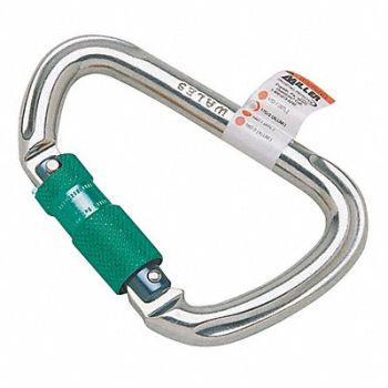 HONEYWELL MILLER Carabiner Offset-D Silver, 36WA19