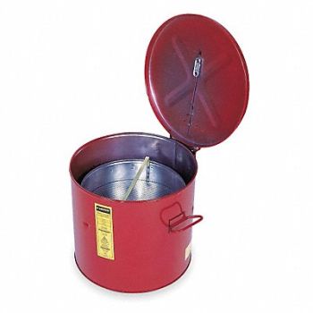 JUSTRITE Wash Tank Can Basket Benchtop 6 gal., 3NPY2