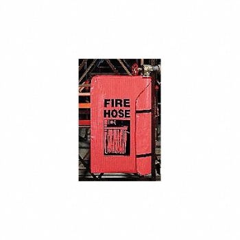 GRAINGER APPROVED Fire Hose Cover 17 inL 5-1/4 inW Red, 3NRF9