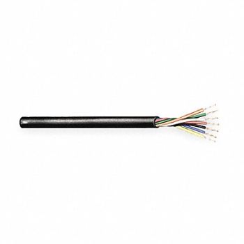 CAROL Sprinkler Wire 7 Cond 18AWG 500ft Blk, 3NXN6