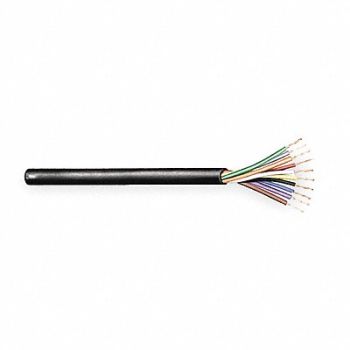 CAROL Sprinkler Wire 10 Cond 18AWG 500ft Blk, 3NXN7
