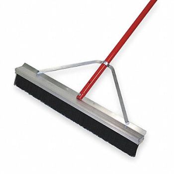 TOUGH GUY Push Broom 60 in Handle L 28 in Face, 3PCA9