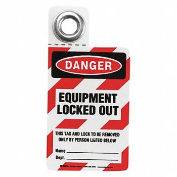 BRADY Padlock Tag Each, 3PDD6