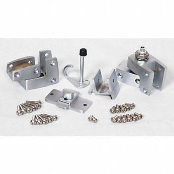 ASI GLOBAL PARTITIONS Inswing Door Kit Zinc Bright, 3PEL7