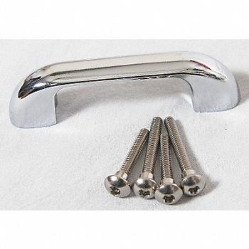 ASI GLOBAL PARTITIONS Door Pull Zinc Bright, 3PEN2