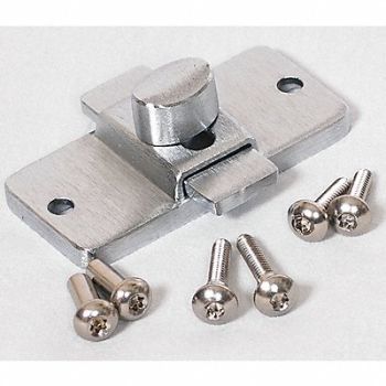 ASI GLOBAL PARTITIONS Slide Latch Zinc Bright, 3PEN4