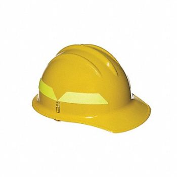 BULLARD Fire Helmet Yellow Front Brim, 3PTY1