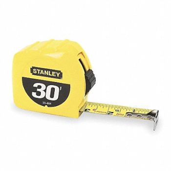 STANLEY Tape Measure 1Inx30 ft Steel, 3PU83