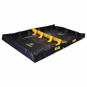 JUSTRITE Decon Berm Hazmat 2 Compartment 8 In., 3PVH5