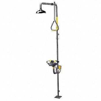 SPEAKMAN Eye/Face Wash Station Plumbed Push Hndle, 3PVT9