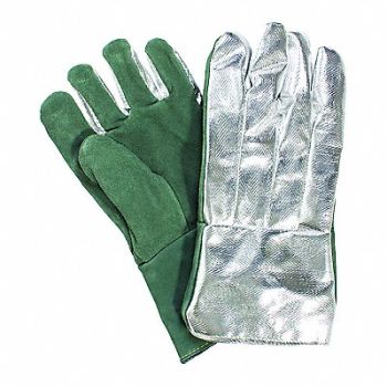 NATIONAL SAFETY APPAREL Aluminized Gloves 395F 14 PR, 3PWH3