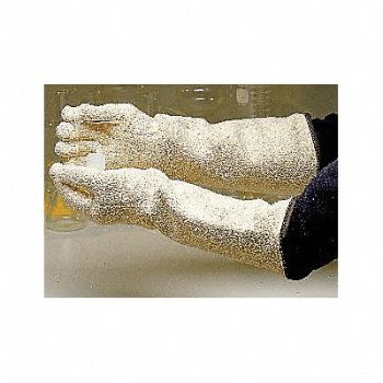 JOMAC Heat Resist Gloves White Terry Cloth PR, 3PWH5