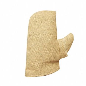NATIONAL SAFETY APPAREL Heat Resist Mittens Ylw PBI/Kevlar(R) PR, 3PWJ6
