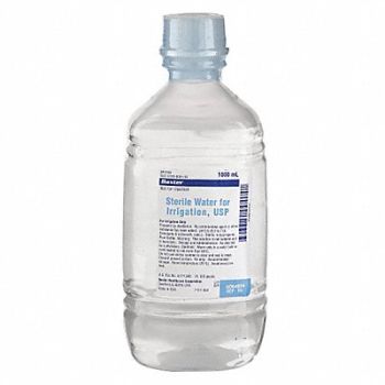 BAXTER Sterile Water Antiseptics Bottle, 3PWK7