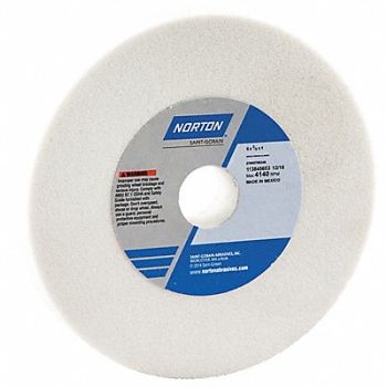 NORTON Grinding Wheel T1 6x3/4x1 AO 60G Wht, 3PY74