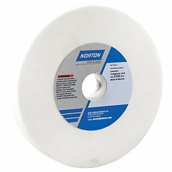 NORTON Grinding Wheel T1 6x3/4x1 AO 100G White, 3PY75