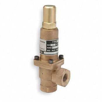 CASH VALVE Pressure Relief Valve 3/8 In 100 psi, 3PZF1