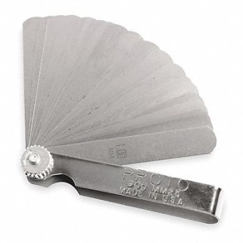 PROTO Feeler Gauge Set Dimension Type Metric, 3R015