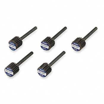 MERIT J0605 Flap Wheel 3/8 in Dia 3/8 in W P320 Grit, 3RE11