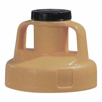 OIL SAFE G3512 Utility Lid w/2 In Outlet HDPE Beige, 3REF6