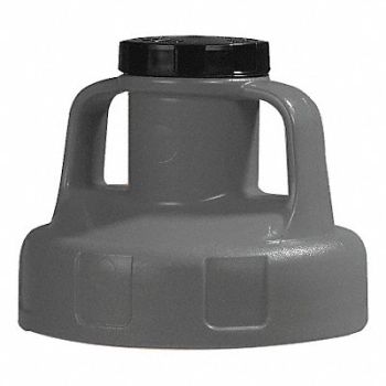 OIL SAFE G3512 Utility Lid w/2 In Outlet HDPE Gray, 3REG1