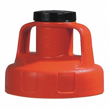 OIL SAFE G3512 Utility Lid w/2 In Outlet HDPE Orange, 3REG3