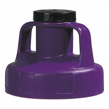 OIL SAFE G3512 Utility Lid w/2 In Outlet HDPE Purple, 3REG4