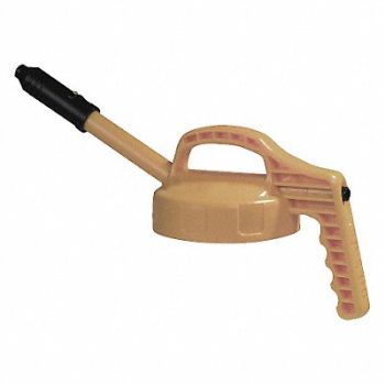 OIL SAFE G3513 Stretch Spout Lid w/0.5 In Outlet Beige, 3REG7