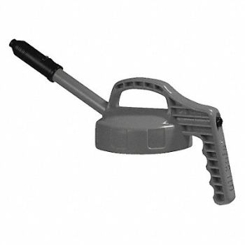 OIL SAFE G3513 Stretch Spout Lid w/0.5 In Outlet Gray, 3REH2
