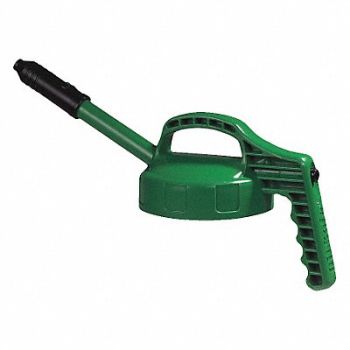 OIL SAFE G3513 Stretch Spout Lid w/0.5 In Out Mid Green, 3REH3