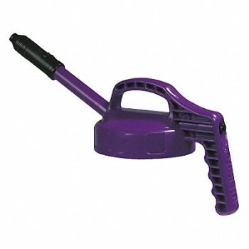OIL SAFE G3513 Stretch Spout Lid w/0.5 In Outlet Purple, 3REH5