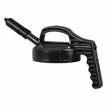 OIL SAFE G3514 Mini Spout Lid w/0.27 In Outlet Black, 3REH9