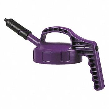 OIL SAFE G3514 Mini Spout Lid w/0.27 In Outlet Purple, 3REJ6
