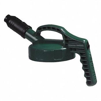 OIL SAFE G3515 Stumpy Spout Lid w/1 In Outlet Dk Green, 3REK3