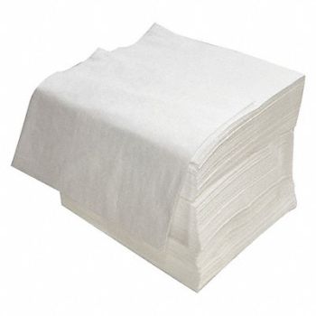 STREETFYTER Absorb Pad Oil-Based Liquids White PK100, 3RPJ8