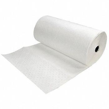 SPILFYTER Absorbent Roll Oil-Based Liquids White, 3RRA3